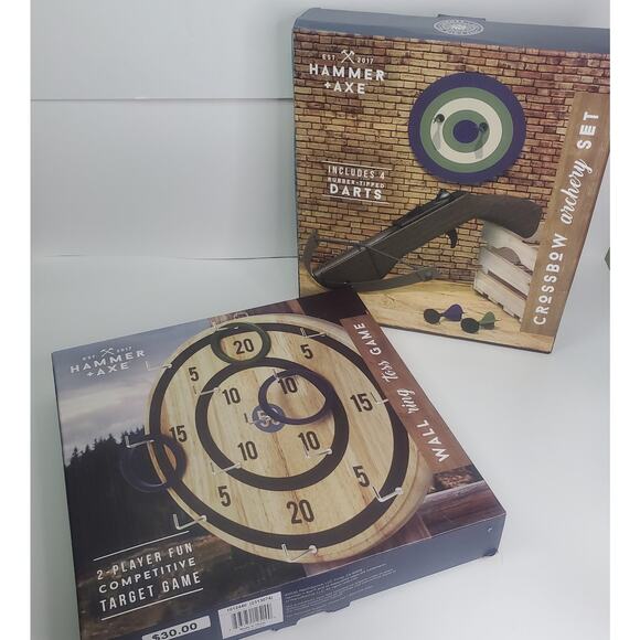 Hammer + Axe duo Ring toss game and Cossbow Classic Gift set - Picture 5 of 9